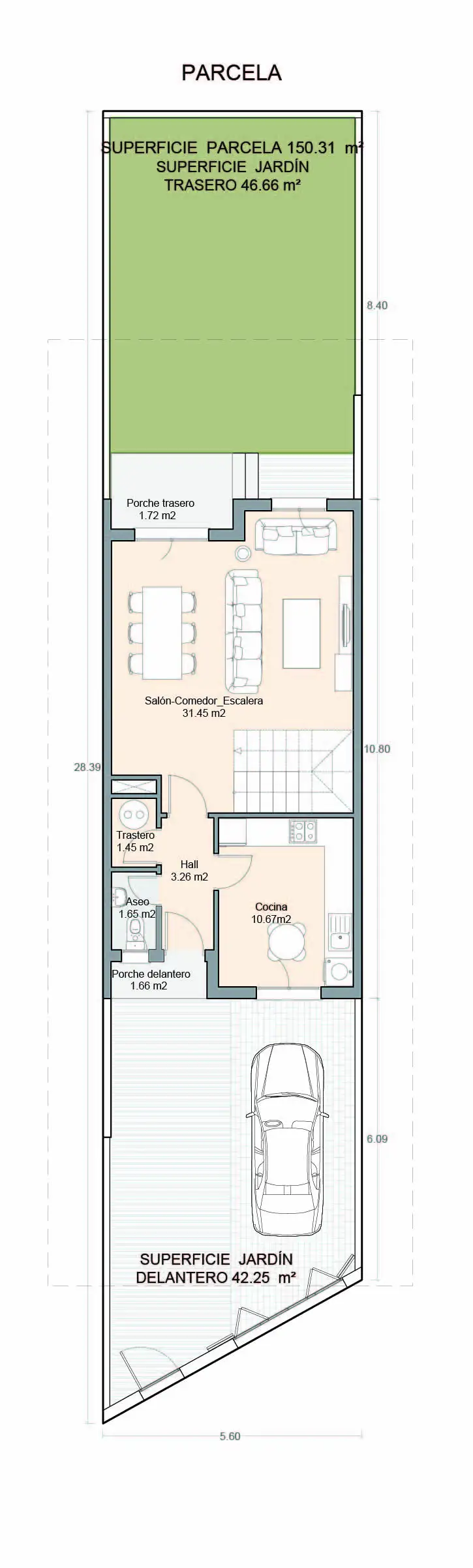 Plano parcela Vivienda A07 Verdial Maqueda