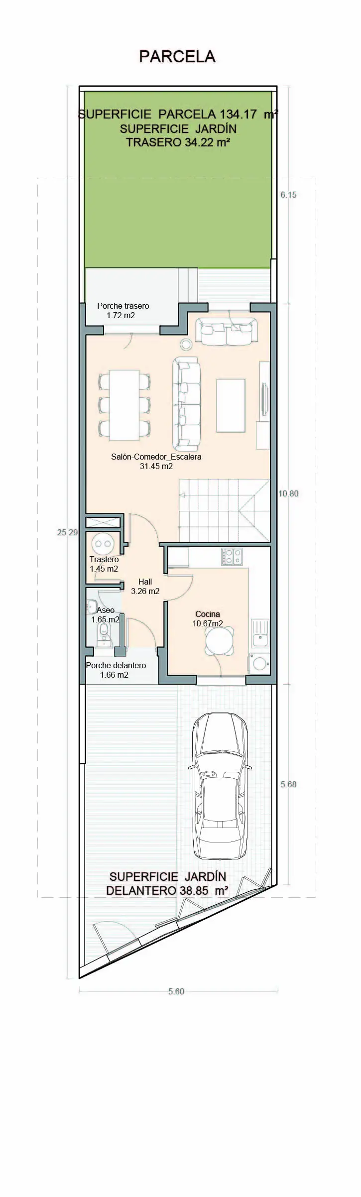 Plano parcela Vivienda A09 Verdial Maqueda