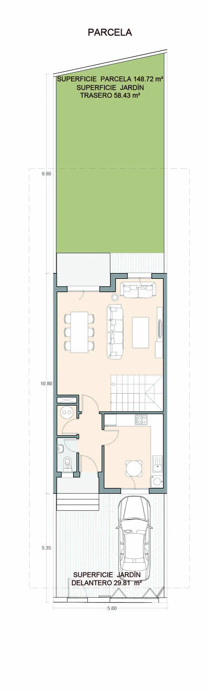 Plano parcela Vivienda L22 Verdial Maqueda