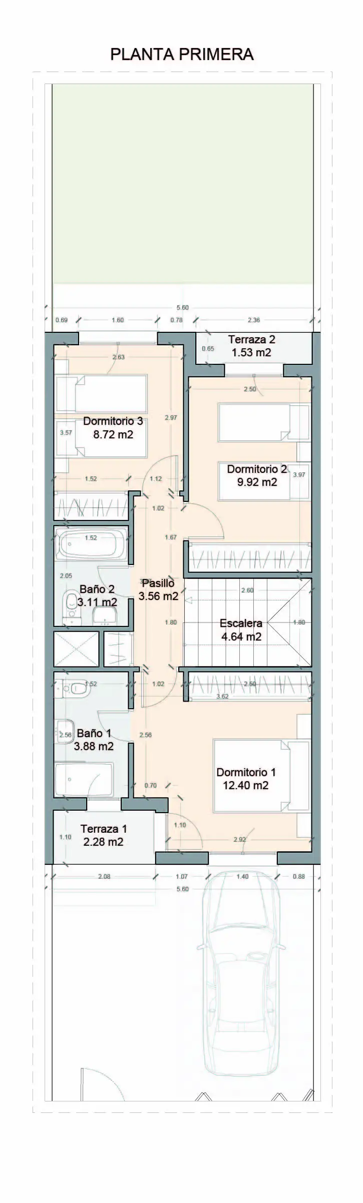 Plano planta primera Vivienda L24 Verdial Maqueda