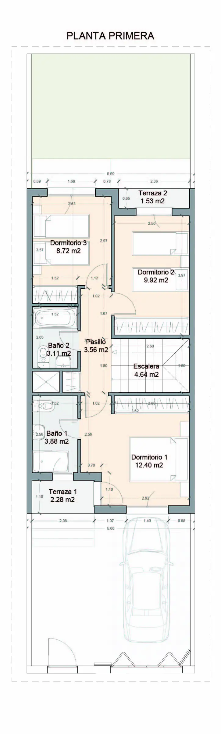 Plano planta primera Vivienda L30 Verdial Maqueda